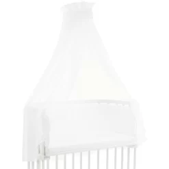 Babybay Himmel Punkte Perlgrau