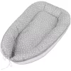 Babybay® Kuschelnest Perlgrau Punkte Weiß