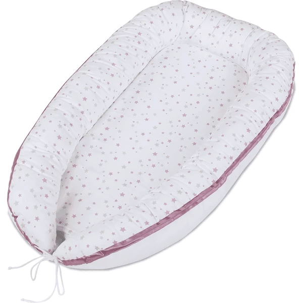 Babybay® Kuschelnest Weiß Sternemix Sand/beere 1 Babybay® Kuschelnest Weiß Sternemix Sand/beere