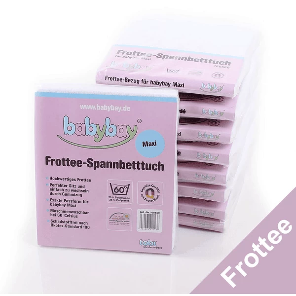 Babybay Maxi Spannbetttuch Frottee Weiß 89 X 50 Cm 1 Babybay Maxi Spannbetttuch Frottee Weiß 89 X 50 Cm