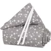 Babybay® Nestchen Piqué Boxspring XXL Taupe Sterne Weiß
