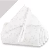Babybay® Nestchen Piqué Midi/Mini Sterne Perlgrau 157 X 25 Cm