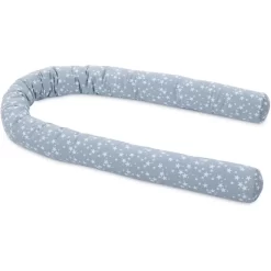 Babybay Nestchenschlange Piqué Azurblau Sterne Weiß