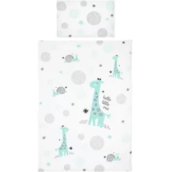 Bebe-jou® Design Bettwäsche Hello Little One Mint 100x135cm