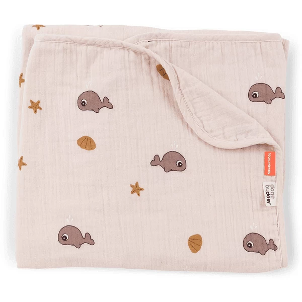 Done By Deer Babydecke Musselin Wally Rosa 1 Done By Deer Babydecke Musselin Wally Rosa