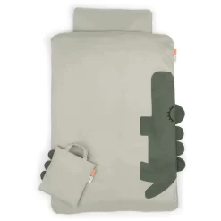 Done By Deer™ Bettwäsche-Set Junior Sleepy 100 X 140 Cm Croco Grün