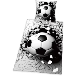 HERDING Bettwäsche 3D Fußball 135 X 200 Cm