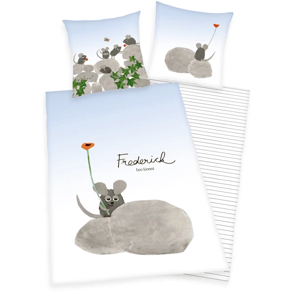 HERDING Bettwäsche Frederick Die Maus 135x200cm 1 HERDING Bettwäsche Frederick Die Maus 135x200cm