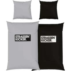 HERDING Bettwäsche Strassenkicker Grau-schwarz 135 X 200 Cm