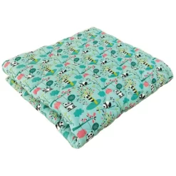 IDEENREICH Krabbeldecke Krabbeltraum Panda Türkis