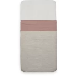 Jollein Bettlaken Wiege 75x100 Cm - Wrinkled - Rosewood