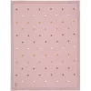 LÄSSIG Babydecke Gestrickt Dots Dusky Pink 80 X 100 Cm