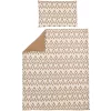 Meyco Bettwäsche Kinderbett 120 X 150 Cm Ikat Sand / Uni Toffee