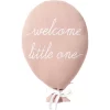 Nordic Coast Company Dekokissen Ballon "welcome Little One" Rosa