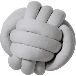 Nordic Coast Company Knotenkissen Jersey Grau