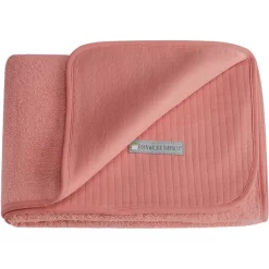 Odenwälder Frottee-Schmusedecke Cranberry