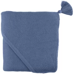 Pink No More Gewebte Decke Aus Bambus Mit Kapuze 90x 90 Cm Baby-Accessoires Blau