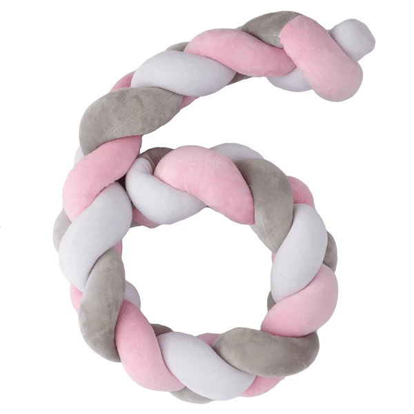 Plastimyr Ziergeflecht Twist 200cm In Grau/rosa/weiß 1 Plastimyr Ziergeflecht Twist 200cm In Grau/rosa/weiß