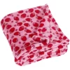 Playshoes Fleece-Decke 75x100cm Erdbeere Rosa