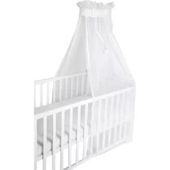 Roba Babybett-Himmel Safe Asleep Himmel Uni, Weiß, Mesh