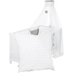 Roba Kinderbettgarnitur 4-teilig Sterne & Punkte 100 X 135 Cm