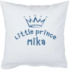 Schnullireich Babykissen Mit Namen Kleiner Prinz Weiß