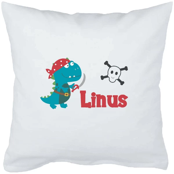 Schnullireich Babykissen Mit Namen Piraten Dino Weiß 1 Schnullireich Babykissen Mit Namen Piraten Dino Weiß