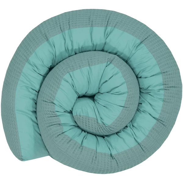 Ullenboom Baby-Bettschlange Waffelpiqué Salbeigrün 200 Cm 1 Ullenboom Baby-Bettschlange Waffelpiqué Salbeigrün 200 Cm