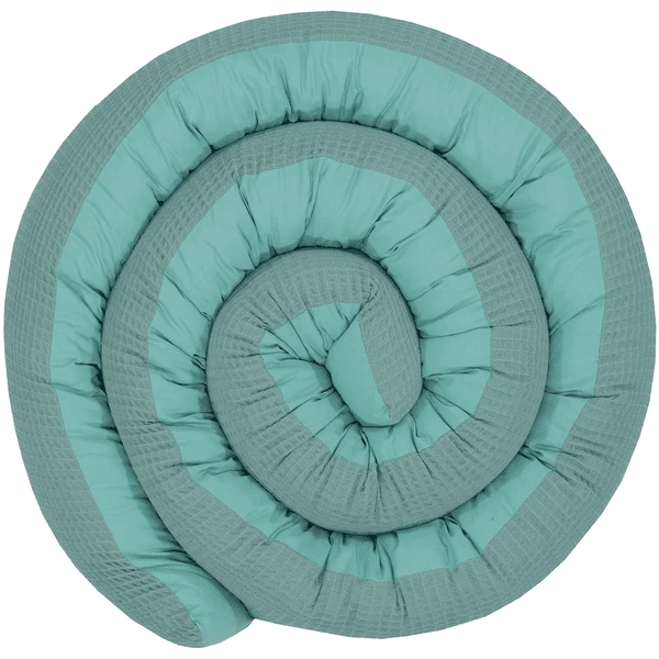 Ullenboom Baby-Bettschlange Waffelpiqué Salbeigrün 300 Cm 1 Ullenboom Baby-Bettschlange Waffelpiqué Salbeigrün 300 Cm