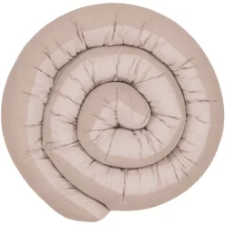 Ullenboom Baby-Bettschlange Waffelpiqué Sand 300 Cm