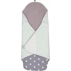 ULLENBOOM® Einschlagdecke Mint Grau 98 X 98 X 2 Cm